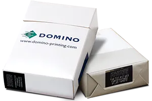 Soft and Hard cigarette packs coded with the Domino CPCS for Track and Trace and Unique Product Identification